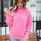 Turtle Neck Long Sleeve Pullover Sweater