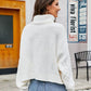 Turtle Neck Cable-Knit Sweater