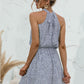 Floral Tied Sleeveless Mini Dress
