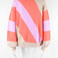 Striped Round Neck Long Sleeve Knit Sweater